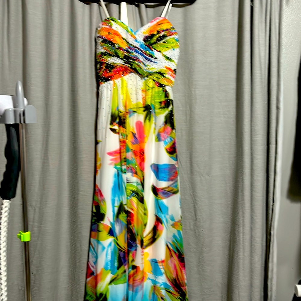 Formal strapless Cachet gown. Never worn. Tags still attached.